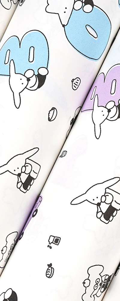 PopoFancy Boba Wonderland Paper Roll Wrapping Paper