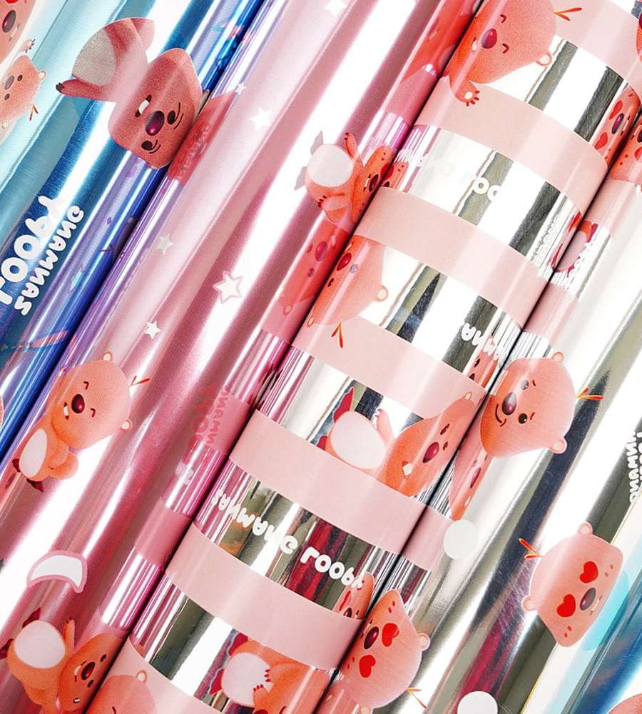 Jang Mang Lopi Vinyl Laminated Roll Wrapping Paper