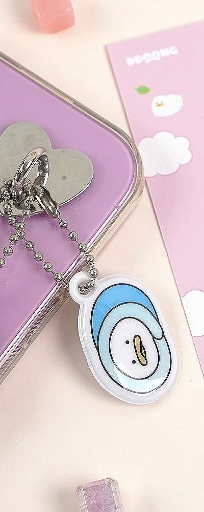 Popofancy Chubby Duck Mini Soft Keyring
