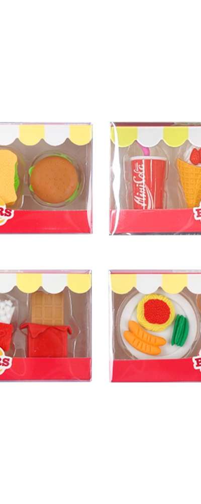Popo Fancy Don't Eat Restaurant Food Eraser School Supply