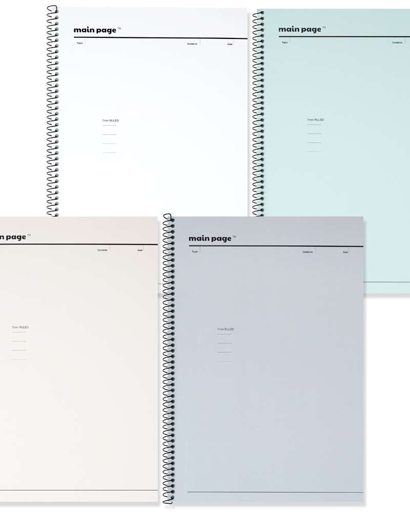 Popofancy 1000 Main Page Line Note 10-Book Ruled Notebook Set