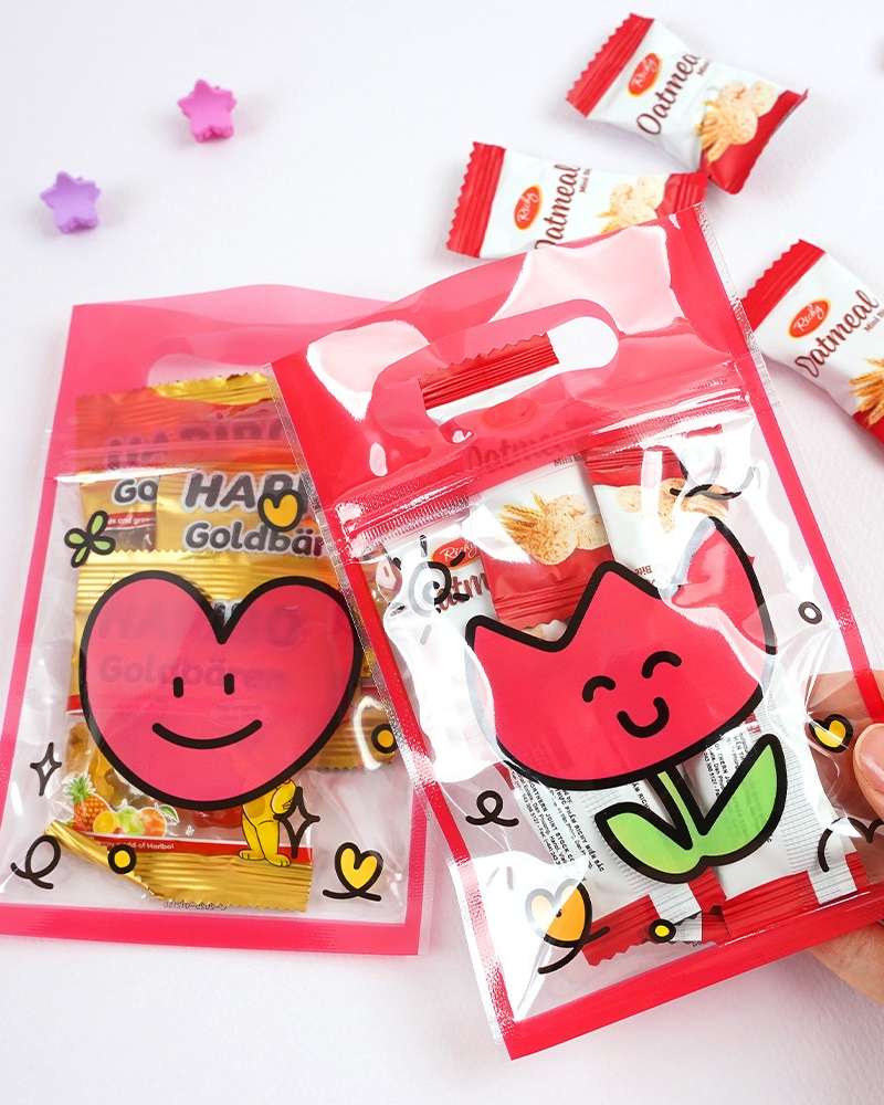 Popo Fancy Happy Goodie Bag Peace (Mini) 100 Sheets x 2 - Large Capacity Gift Wrap