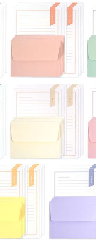 PopoFancy Love Mini Stationery Set Mixed 8-Piece Set