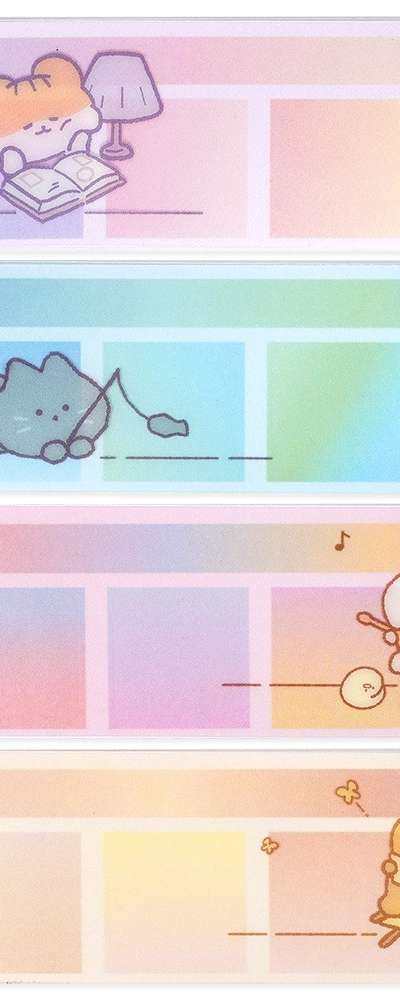 Popo Fancy Hamchi Masking Seal Pad Masking Tape Deco Diary Decorating