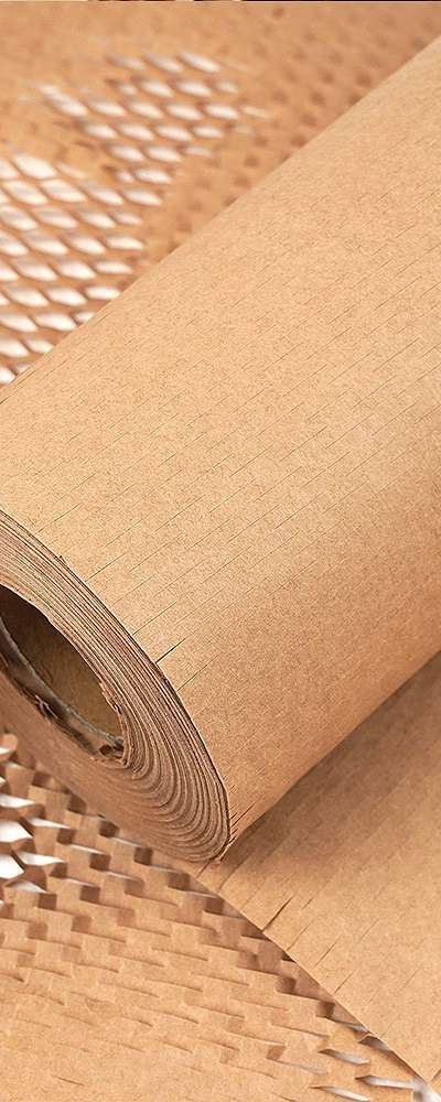 PopoFancy Honeycomb Kraft Paper Roll Packaging Cushioning Material