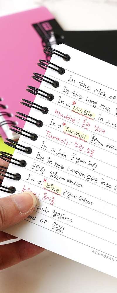 Popofancy Color PP Left-Bound Notebook