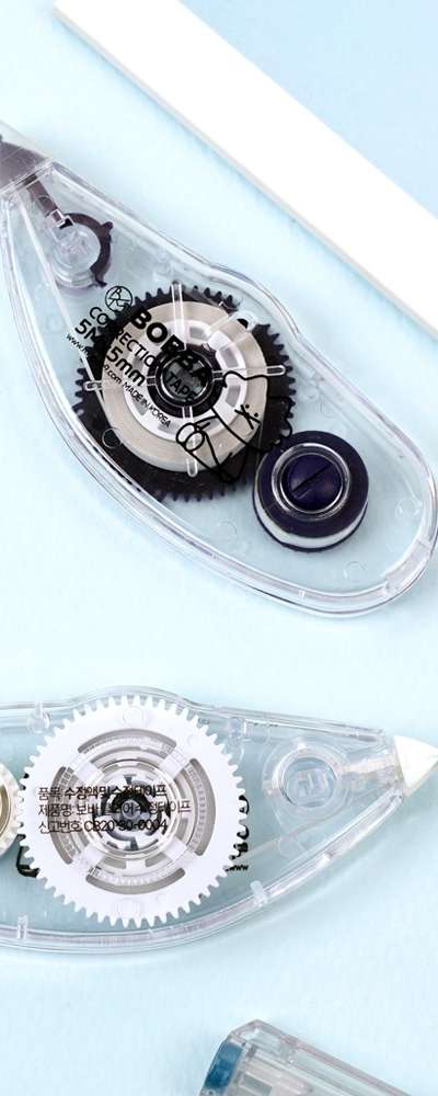 Popo Fancy 1500 Boba Clear Correction Tape Set of 2