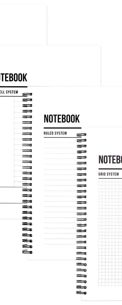 Popofancy System Notebook Set of 4