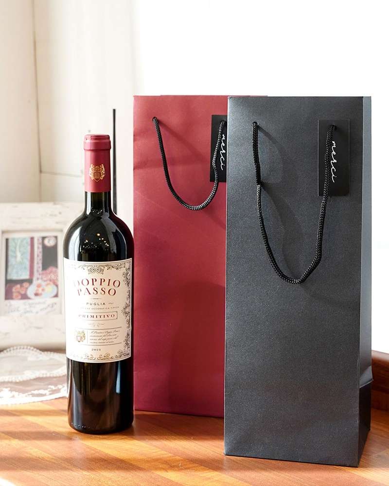 PopoFancy Merci Wine Shopping Bag 10-Pack