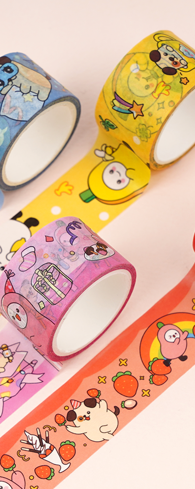 PopoFancy Lululala Masking Tape Set of 4