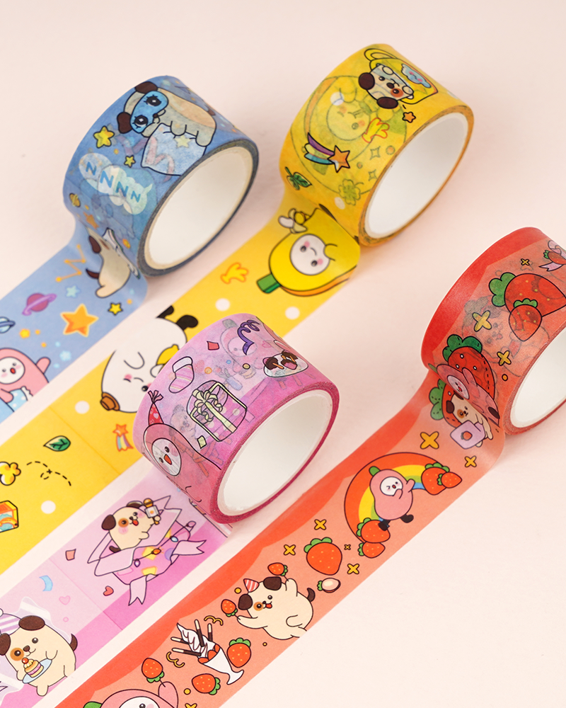 PopoFancy Lululala Masking Tape Set of 4