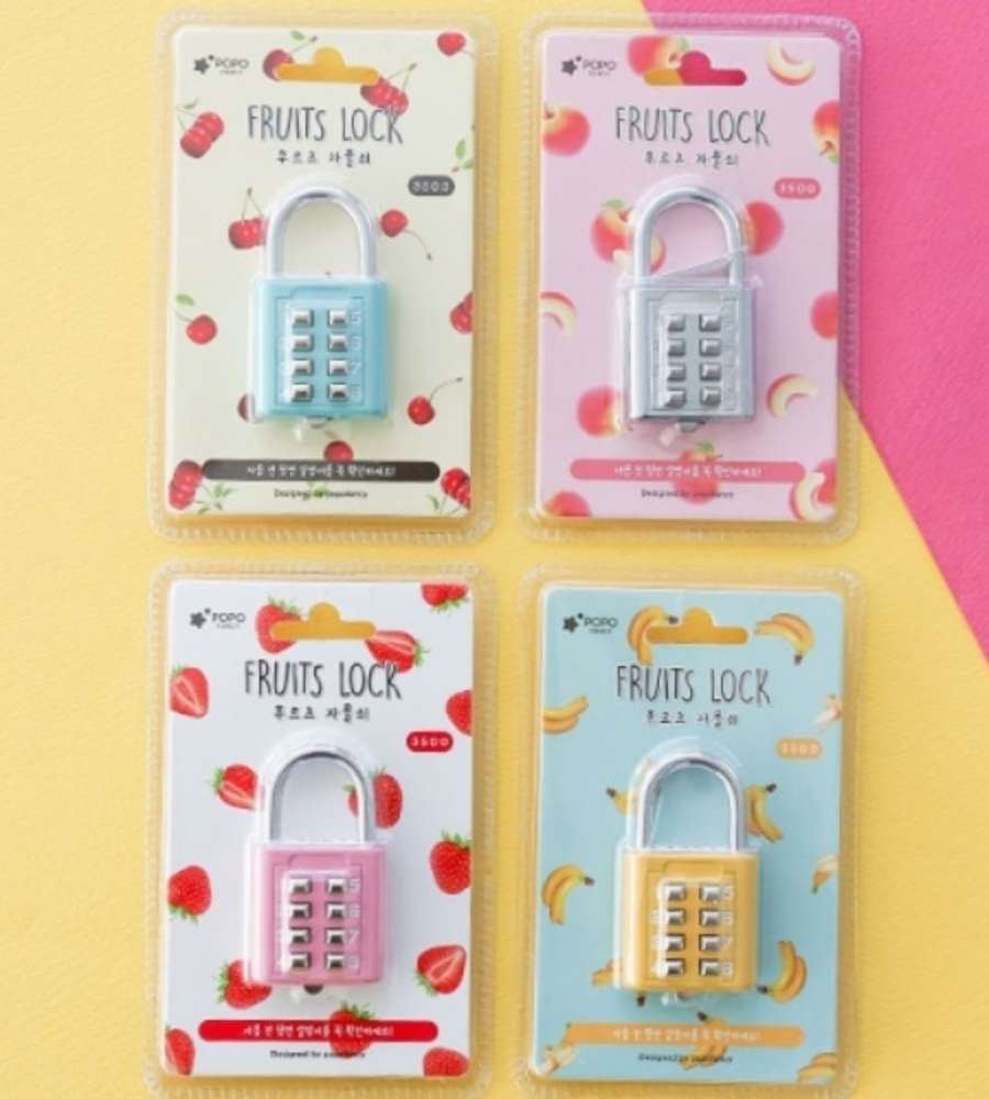 PopoFancy Fruit 8-Button Combination Lock