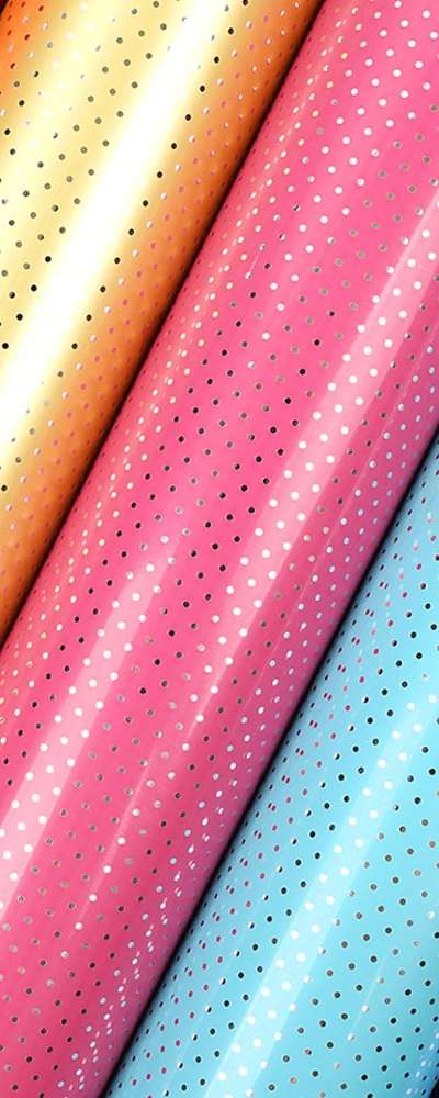 Popofoncy Small Dot Vinyl Coated Roll Wrapping Paper