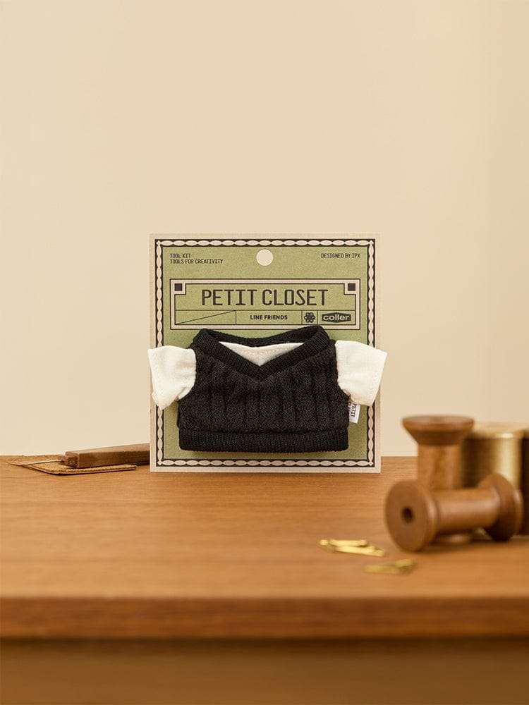 LINE Friends Petit Closet Black Knit