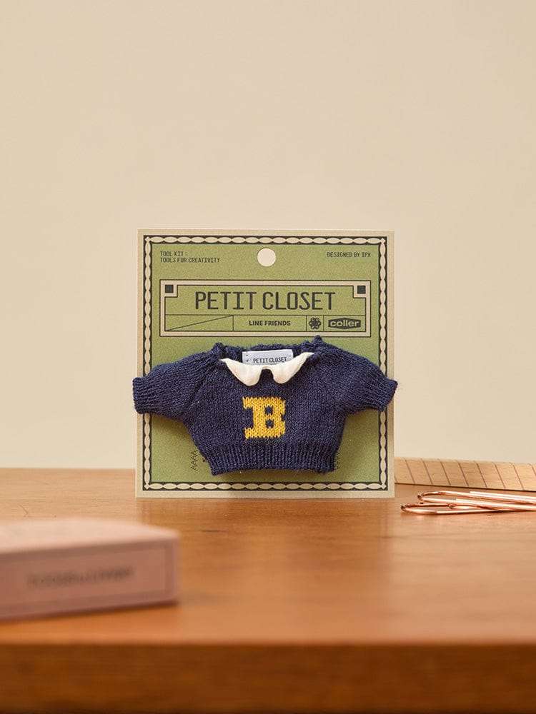 Line Friends Petit Closet Navy Knit