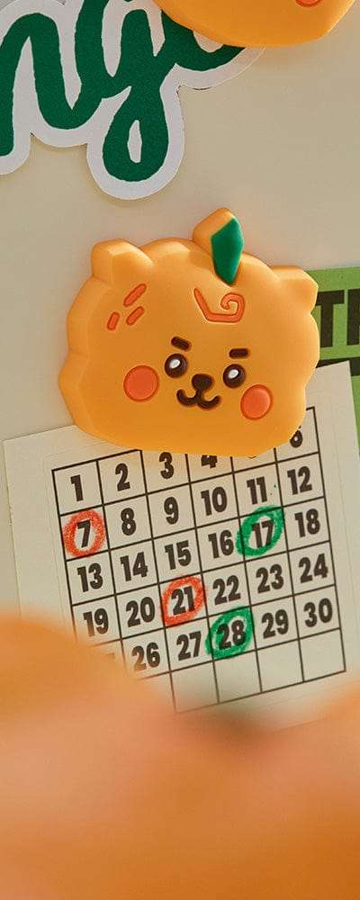BT21 RJ ベイビー オレンジ パーティ シリコンマグネット