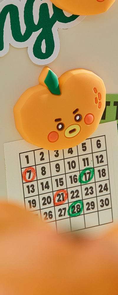 BT21 TATA ベイビー オレンジパーティ シリコンマグネット