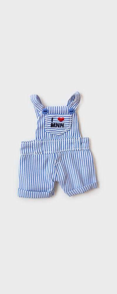 MNH オーバーロール人形キーリング服 ストライプ