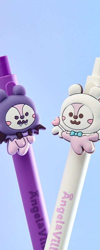 BT21 MANG エンジェル&ビラン ゲルペン セット (2本入り)
