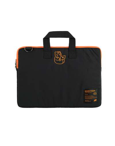 Sitting Tiger Notebook iPad Strap Pouch Black