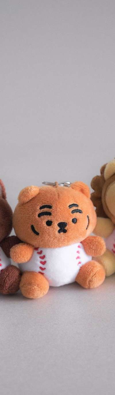 Baseball Mini Character Plush Keyring