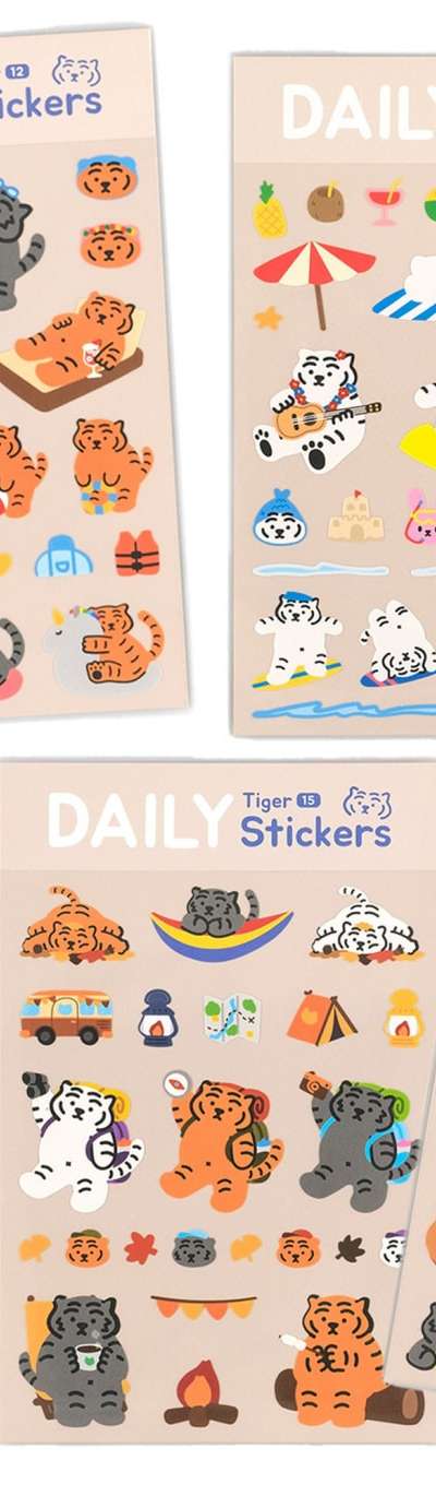 Daily Tiger Sticker 12-16