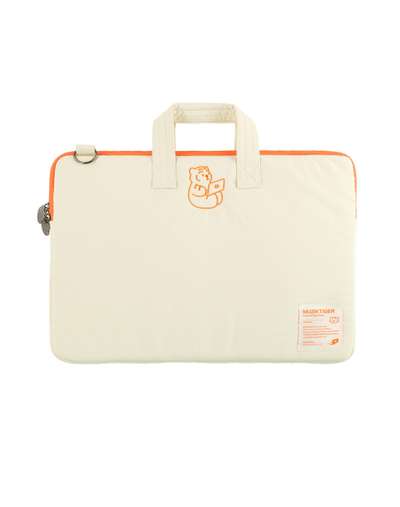 Sitting Tiger Notebook iPad Strap Pouch Ivory