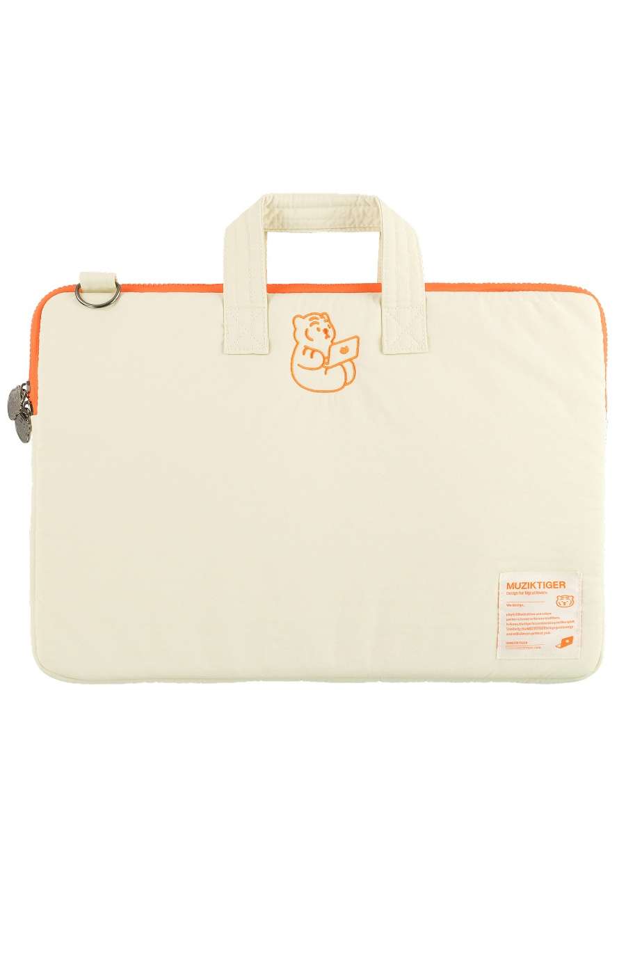 Sitting Tiger Notebook iPad Strap Pouch Ivory