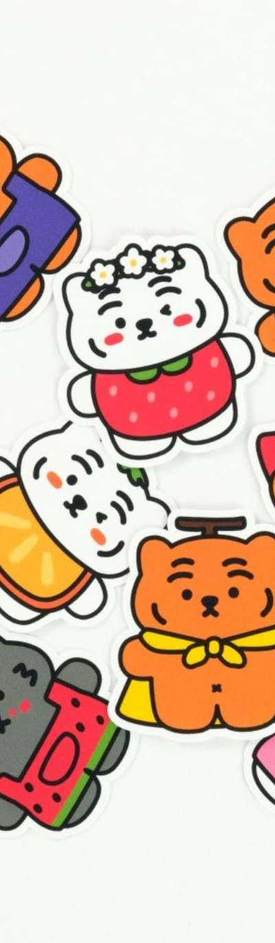 Fruit Ddungrangi Removable Sticker 10 Types