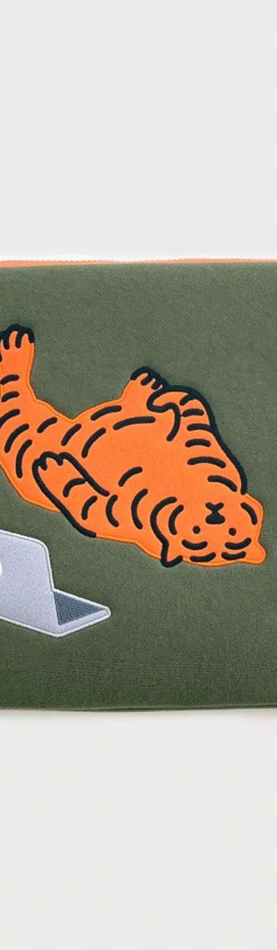 Lazy Tiger Notebook iPad Pouch