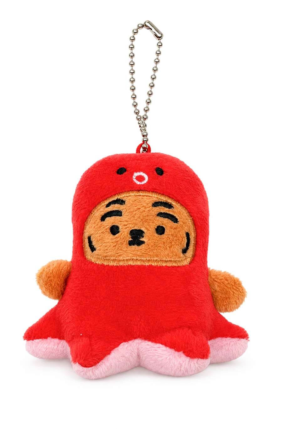 Octopus Sausage Tiger Chubby Plush Keyring