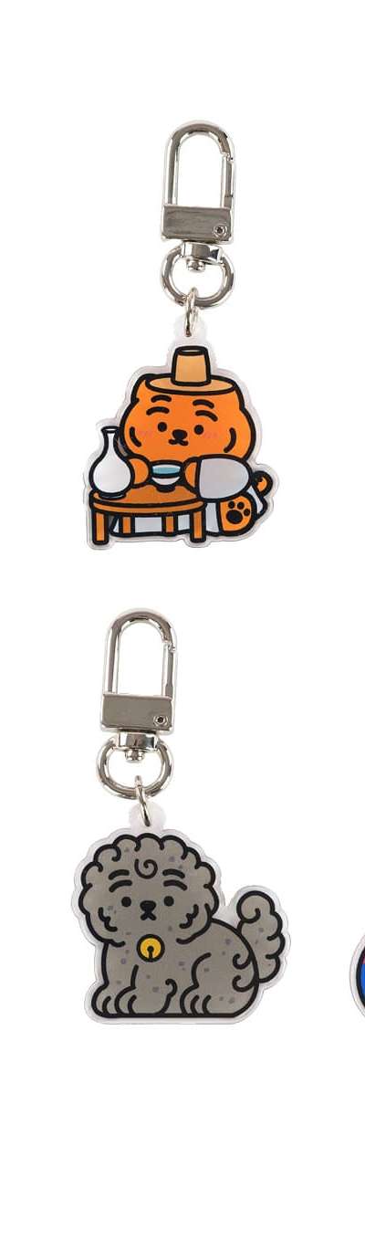 Korean Ddungrangi Acrylic Keyring 6 Types