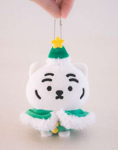 Christmas Tree White Tiger Ddungrangi Plush Keyring