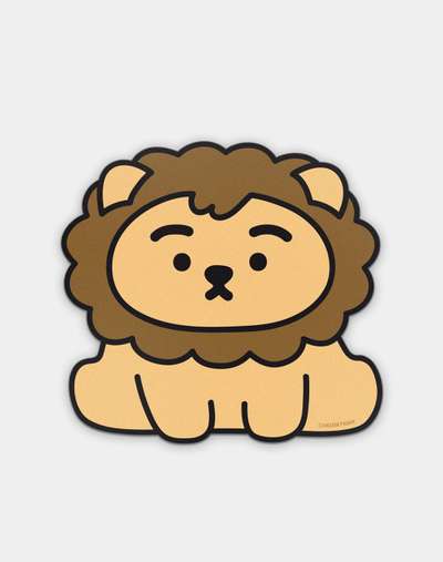 Sitting Lion PVC Mouse Pad
