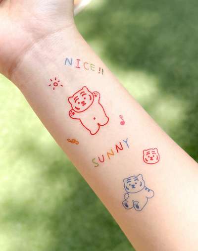 Ddungrang Tattoo Sticker Set of 4