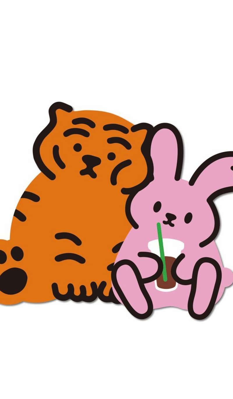 Chubby and Ah Ah Formee Big Removable Sticker