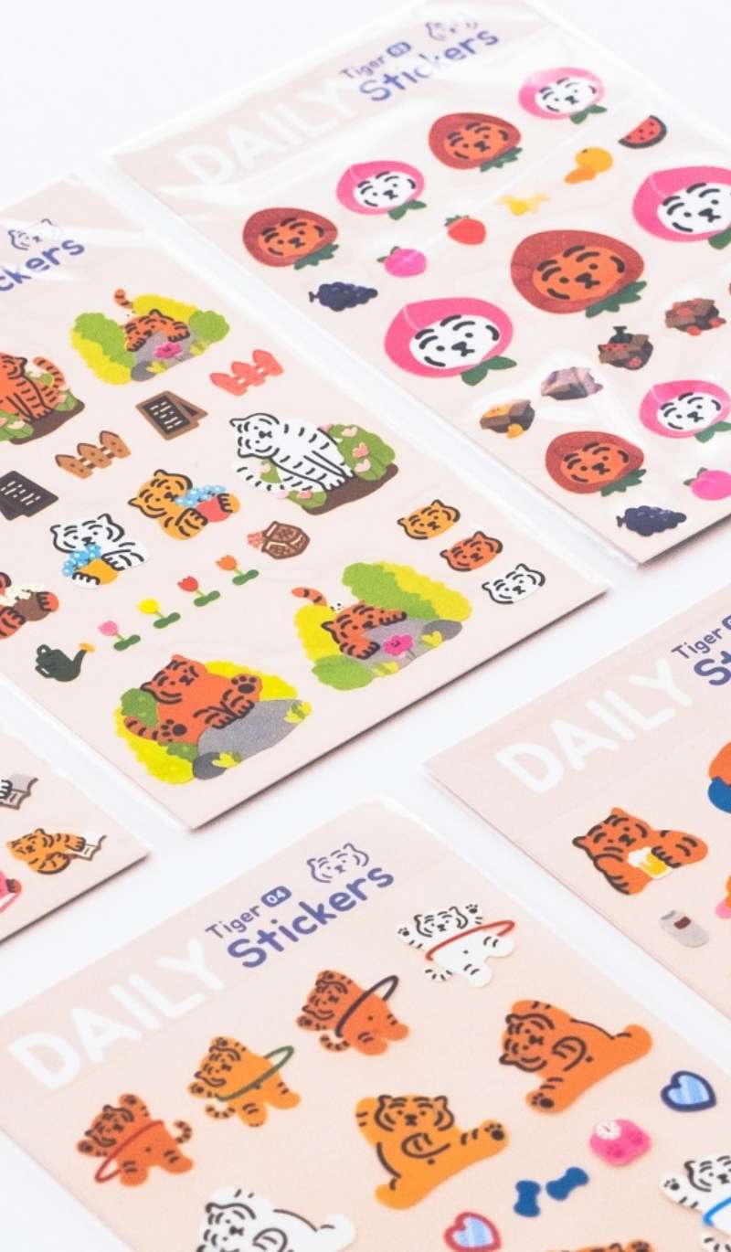 Daily Tiger Sticker 01-05