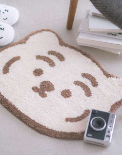 Chubby Tiger Face Mini Rug 2 Types