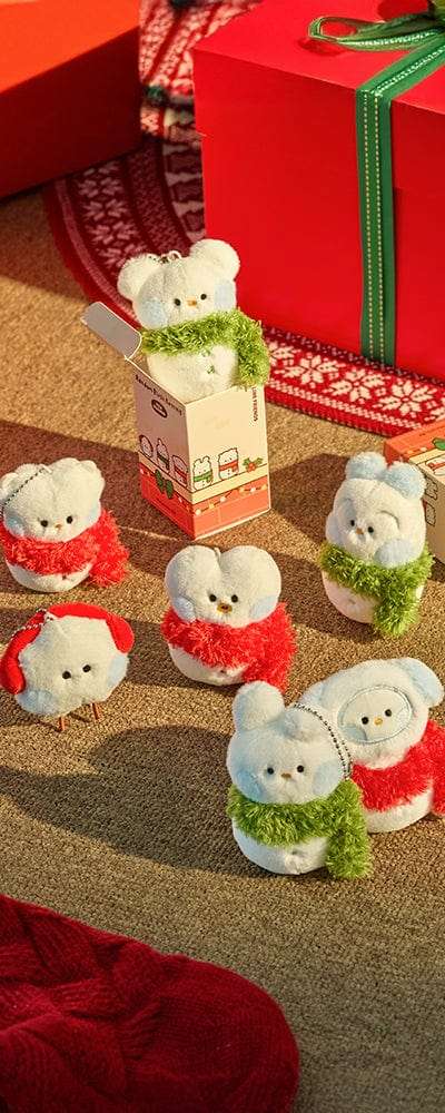 BT21 ミニミニプチ ホリデー スノーマン ランダム ぬいぐるみ キーリング