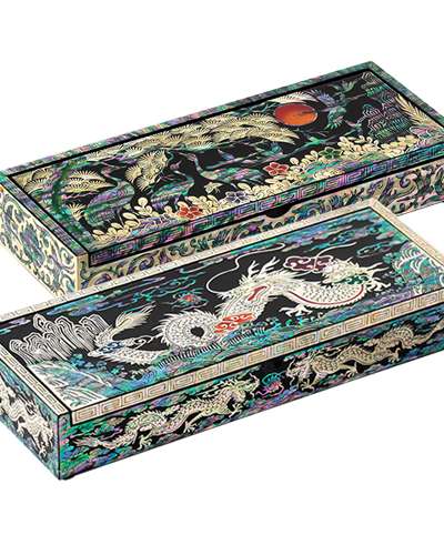 [松鶴][龍]自動直角筆記具ケース -オ・ミョンホ作品