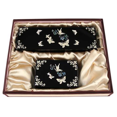 Butterfly Matte Business Card & Pen Holder Set - Oh Myeong-ho's Work