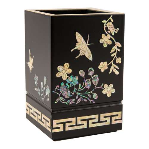 Pencil Holder [Butterfly and Flower Pattern]