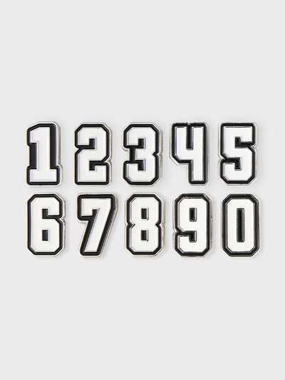 Colle Metal Number Sticker White VER.2