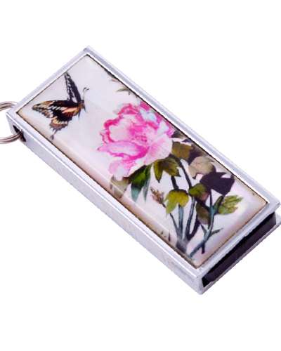 Natural Mother-of-Pearl Swing USB Memory (07_Damhwa Butterfly)-4G