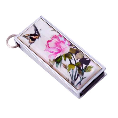 Natural Mother-of-Pearl Swing USB Memory (07_Damhwa Butterfly)-4G