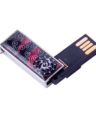 Natural Mother-of-Pearl Swing USB Memory (13_Three-Legged Crow)-8GB