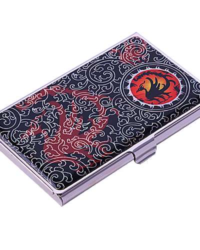 Natural Mother-of-Pearl Business Card Case (11_Three-Legged Crow 2)