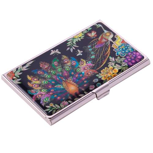 Natural Mother-of-Pearl Business Card Case (18_Peacock)
