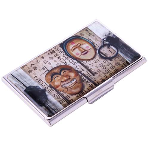 Natural Mother-of-Pearl Business Card Case (19_Hahoe Mask)