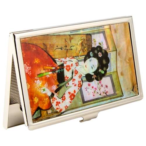 Natural Mother-of-Pearl Business Card Case (Hwangjiní)